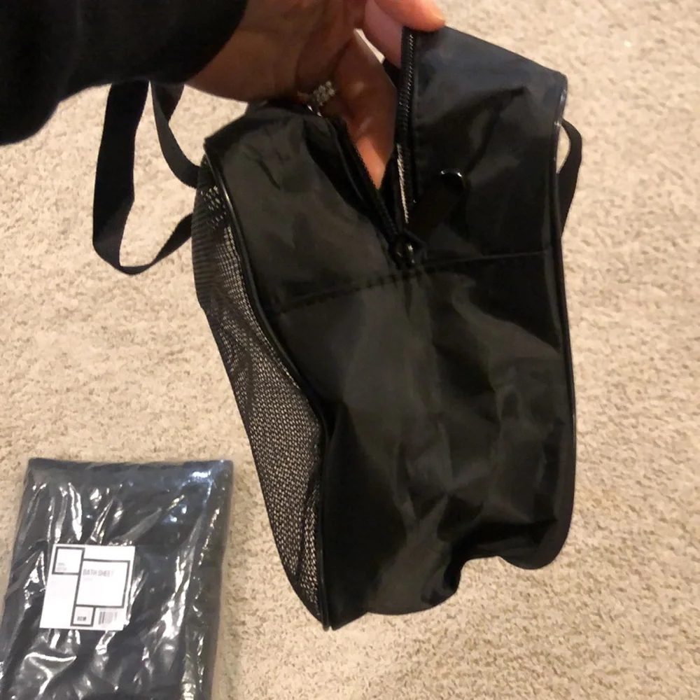 New zip up mesh shower caddy